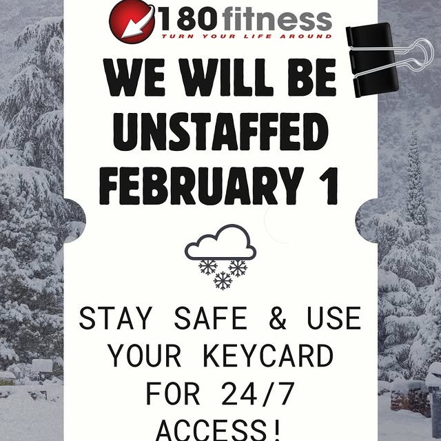 UNSTAFFED SUNDAY, FEBRUARY 1st!!