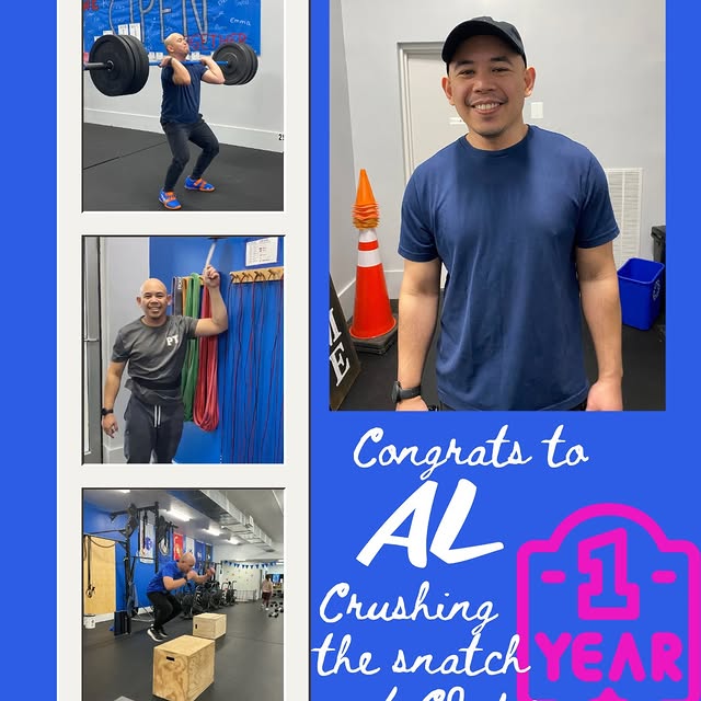 Glad to have Al as a one year member! You'll see him crushing PR snatches and clean and…