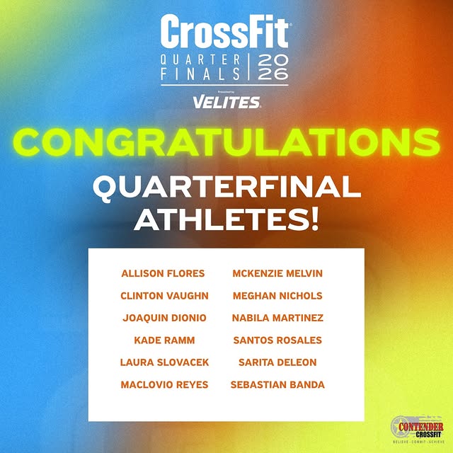 2026 CrossFit Open Quarterfinals Athletes 🔥

Let’s hear it for these incredible athlet…