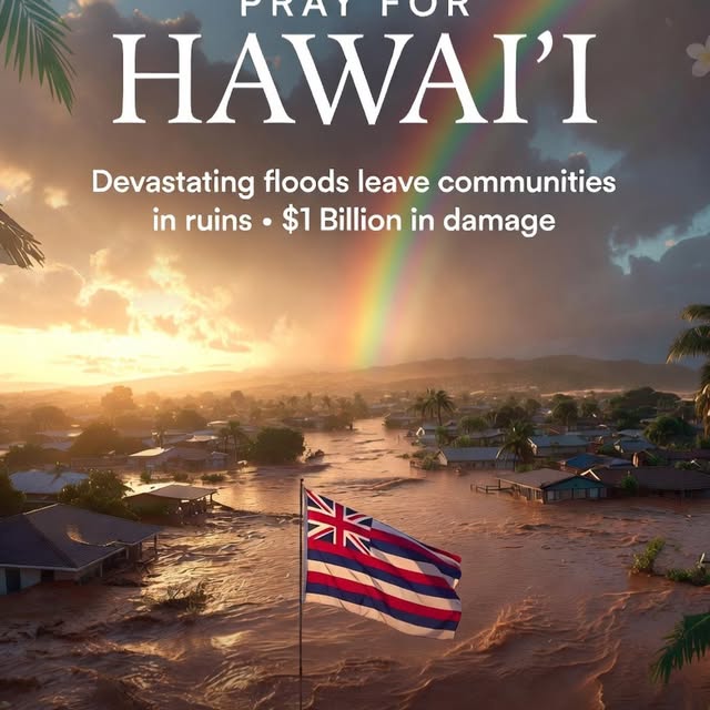 Hawai‘i has been hit hard. Floods, evacuations, families rebuilding…
but the spirit out…