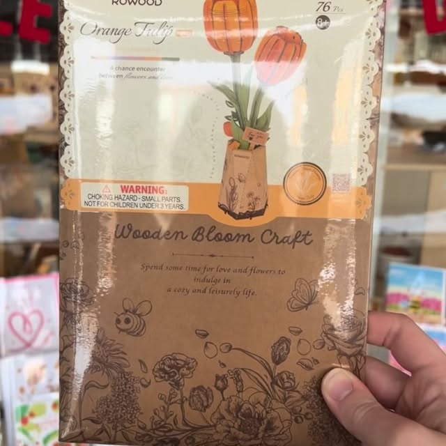 Looking for a super cute DIY gift? We have wood flower kits! Come get one for your favo…