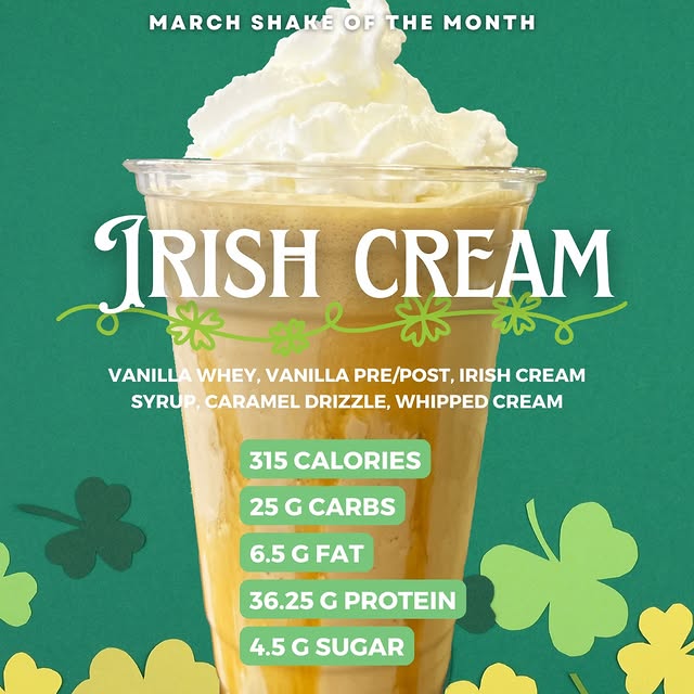 Happy St.Patrick's Day! Celebrate with our shake of the month, Irish Cream! 💚🍀

>Vani…