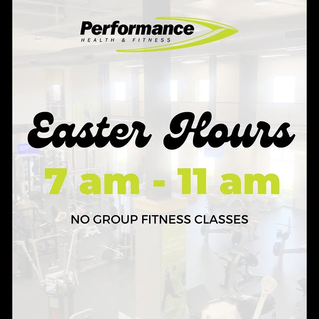 Easter Hours for Sunday, April 5:
We will be open from 7 am - 11 am. No group fitness c…