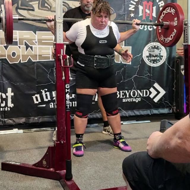 Let's give a big congrats to Jean!  She was skeptical of doing this meet. Summer was bu…