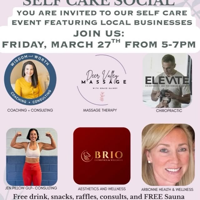✨ DEER VALLEY SELF CARE SOCIAL ✨
Join us for an evening designed to relax, recharge, an…