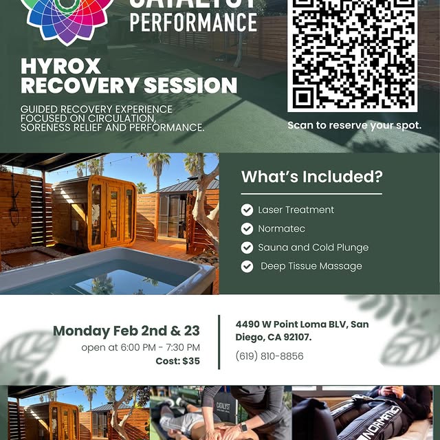 We have 2 hyrox recovery events coming up! One this Monday 2/3 after Phoenix, and anoth…