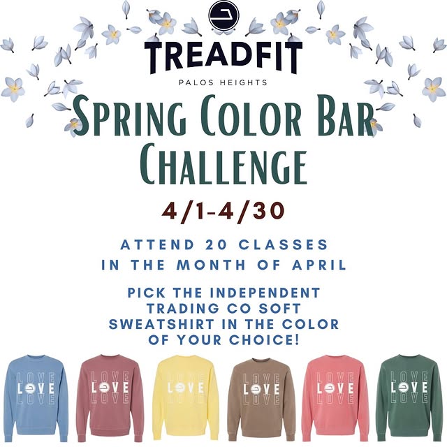 Join us for the Spring Color Bar Challenge!

🌼All of April 
🌼No cost to join!
🌼Compl…