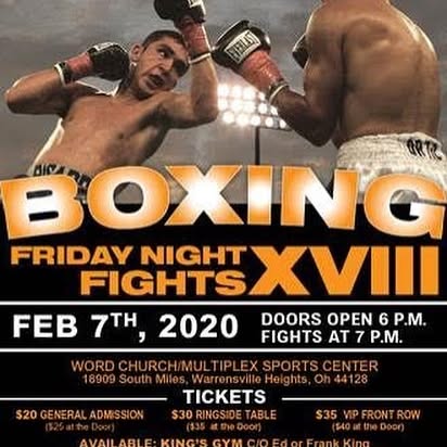 THIS FRIDAY! Friday Night Fights XVIII 🥊 come watch northeast Ohio’s top boxers duke i…
