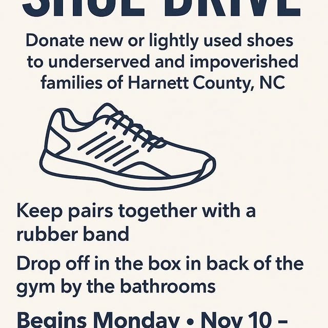 Got shoes? Donations for shoes and socks appreciated.