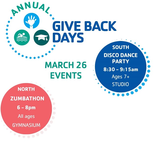 Check out the YMCA Annual Give Back Days Events for March 26!😲
Join us and support YMC…