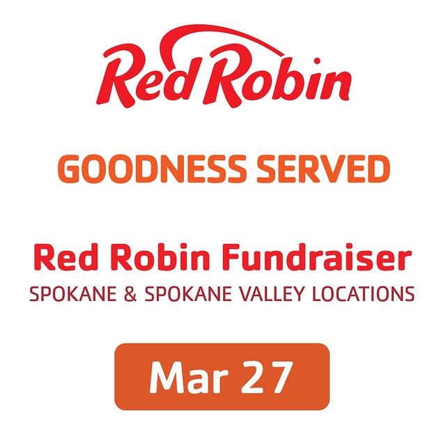 Goodness Served ❤️🧡
All day on March 27, Red Robin Spokane & Spokane Valley will donat…