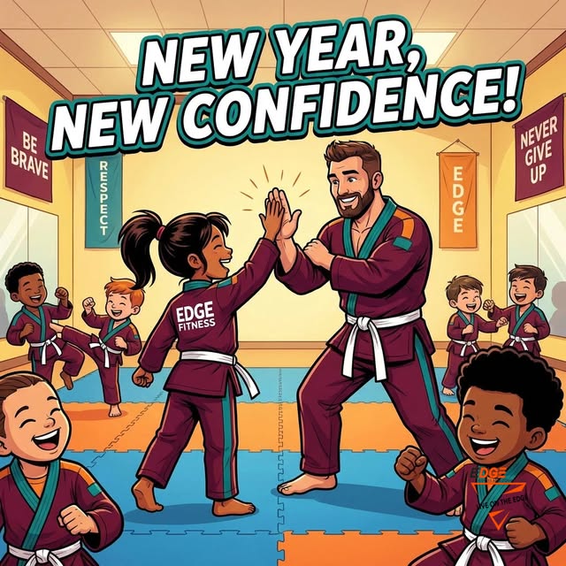 Ready to help your child find their BEST self in 2026? 💥 At Edge Fitness, we’re kickin…