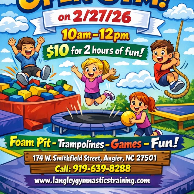 ☀️ Daytime Open Gym is THIS Friday! ☀️
Looking for something fun to do during the day? …