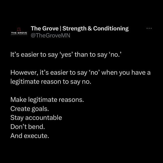 It’s easier to say ‘yes’ than to say ‘no.’

However, it’s easier to say ‘no’ when you h…
