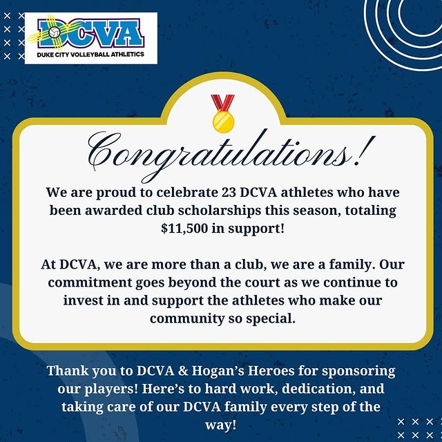 This year DCVA and Hogan’s Heroes were able to provide $11,500 in scholarships! At DCVA…