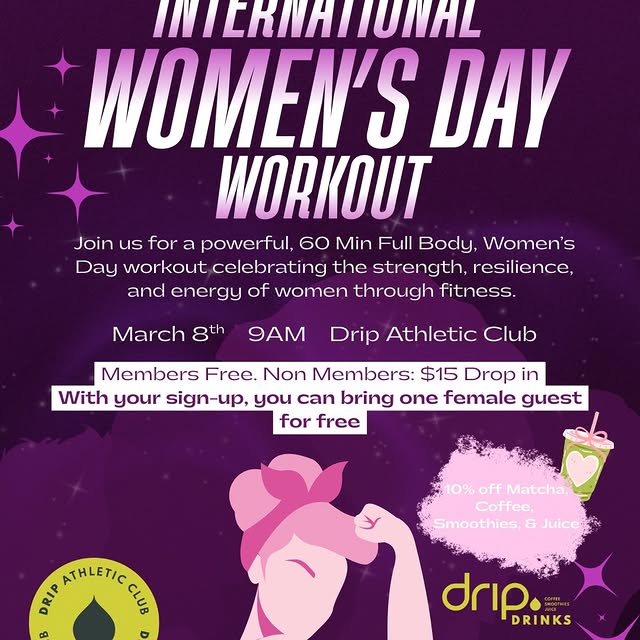 Women’s Day Strength Event 💪🏽✨

💖Celebrate Women’s Day with us as we honor the power…