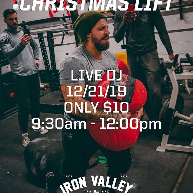 ☃️IVB Christmas Lift☃️.
.
Tomorrow we will be hosting our First Ever “Iron Valley Barbe…