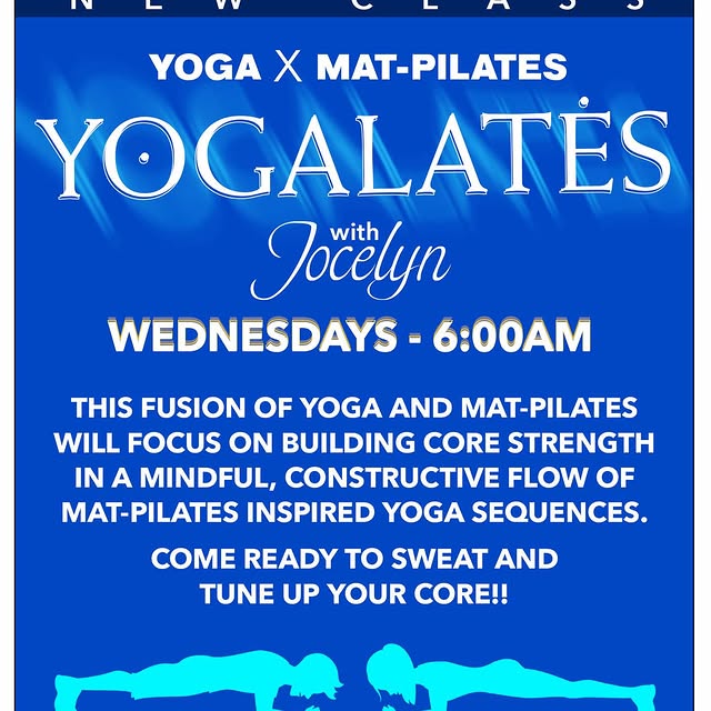 Join Jocelyn every Wednesday early morning at 6am for this one hour fusion of yoga and …