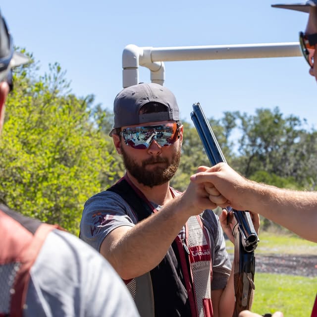 Shots from Schreiner shooting sports competing at the national shooting complex in San …