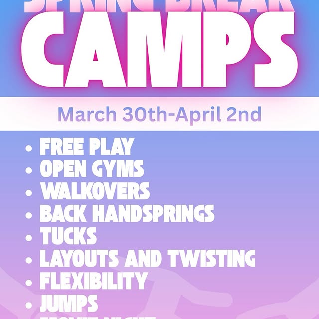 Spring Break Camps start in just 1 WEEK!! 🌸✨
We’ve got something for everyone!!

Don’t…
