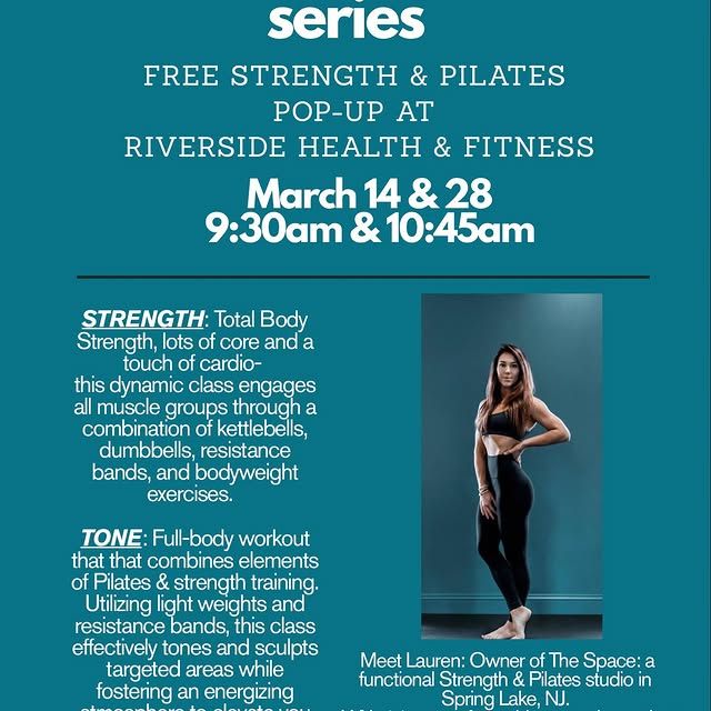 🔥 Strength & Tone Pop-Up Series at Riverside Health & Fitness! 🔥

Join us for a FREE …