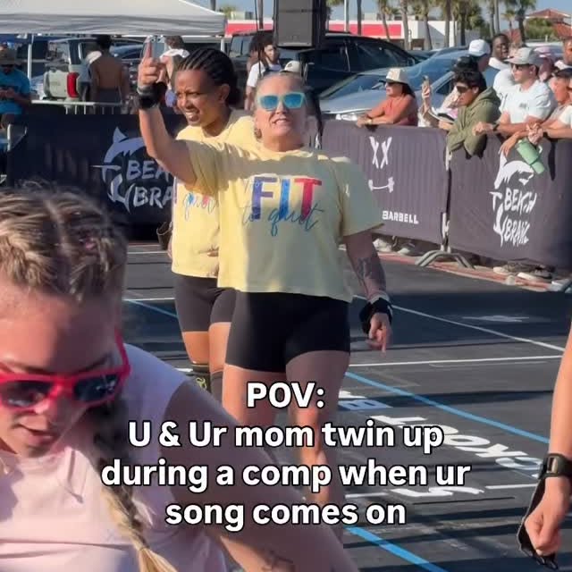 Bluetooth connected 🤣🤣🤣

Our girls are having a blast at @beachbrawl